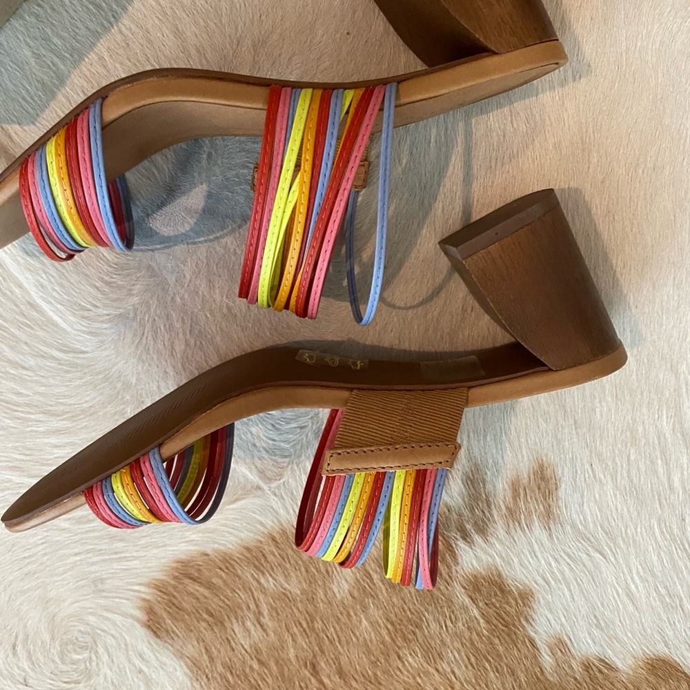 BRAND NEW Madewell strappy rainbow heels